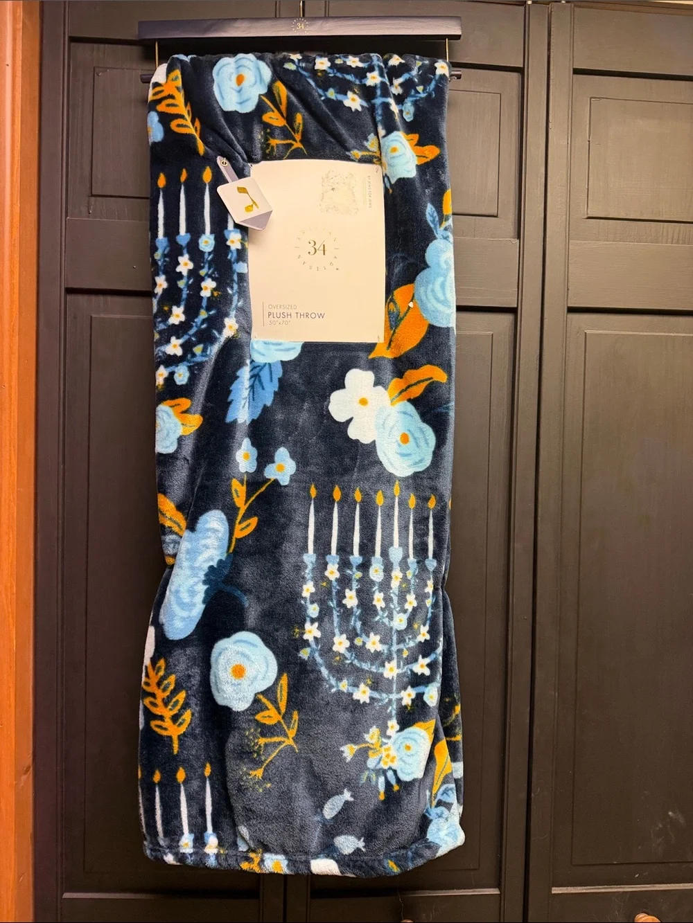 #599. Hanukkah blanket 50x70 NWT